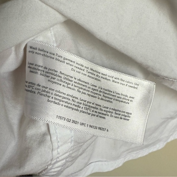 Oshkosh White Button Up Shirt Longsleeve Boys Size 10 Formal Wedding School - Picture 8 of 8